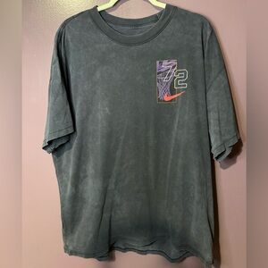 Nike Men’s Short-Sleeve Graphic Tee Black wash with Purple Accent
